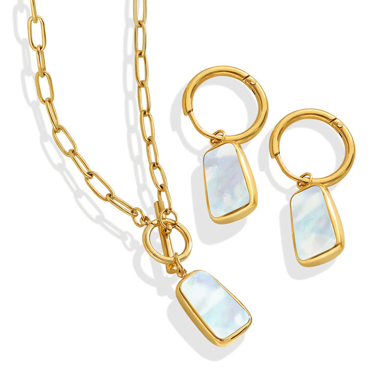 Wholesale Colorful Glossy Elegant Earrings Jewelry Set